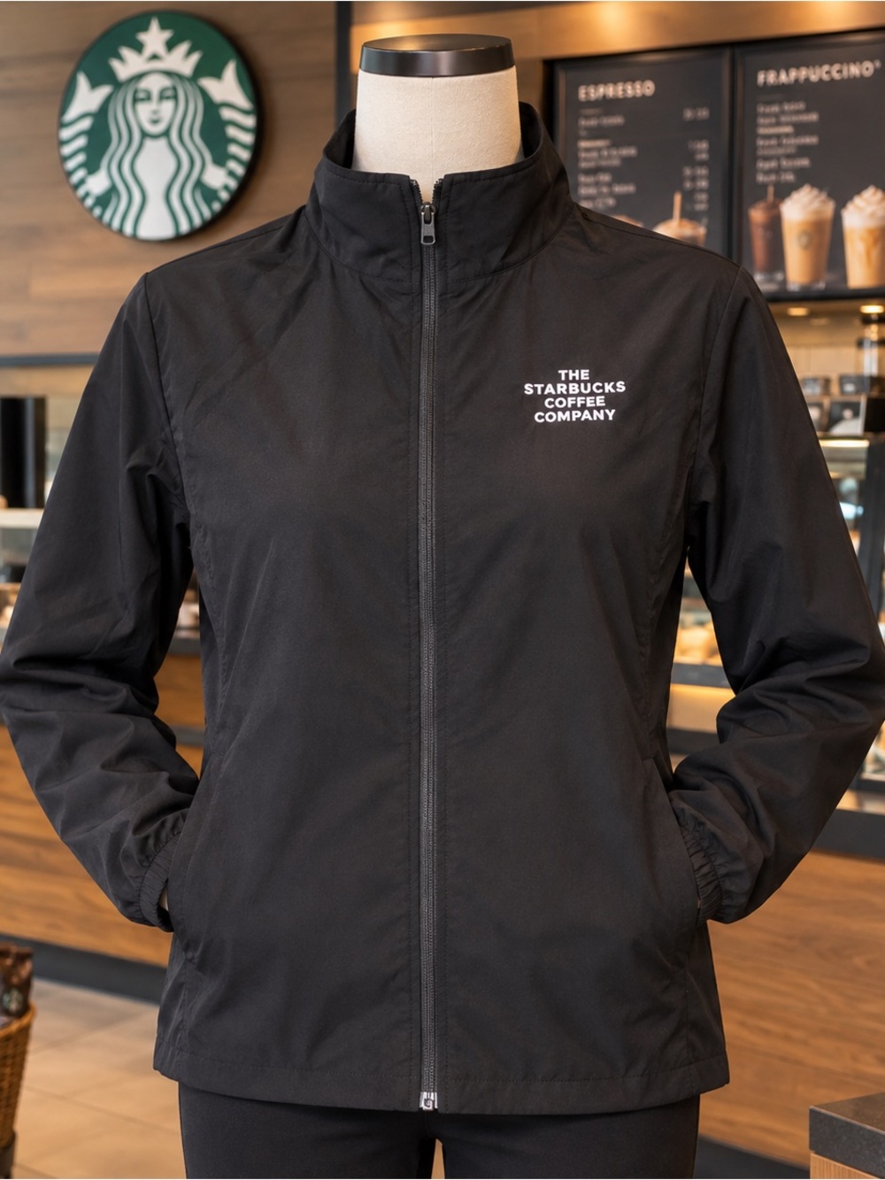 Starbucks Black Lightweight windbreaker LE25